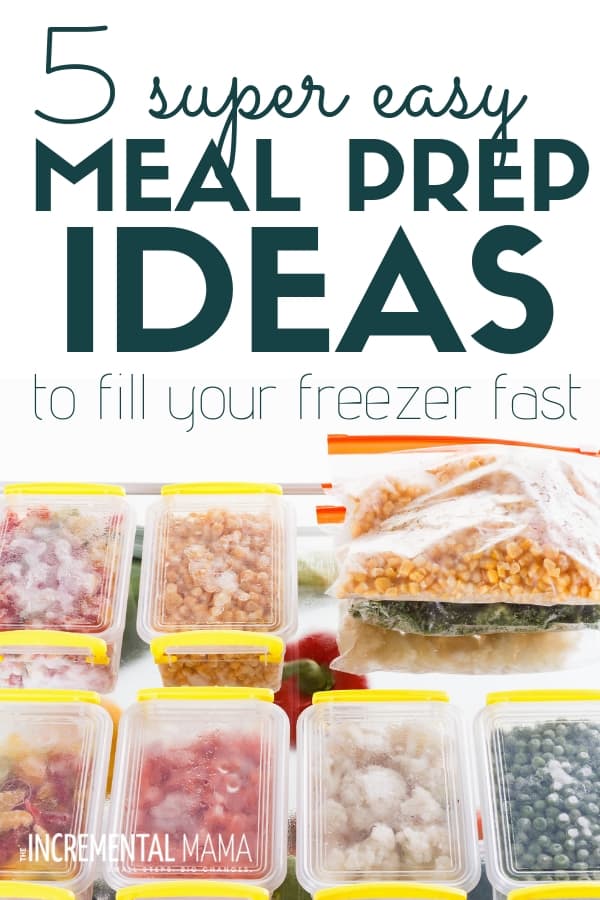 5 insanely easy meal prep ideas for beginners. Easy make ahead freezer meals your family will love. #easymealprepideas #mealprepforbeginners #easyfreezermeals