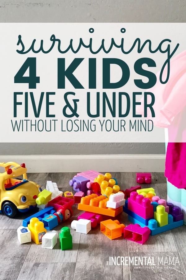 Conquer mom overwhelm and a create a happier and healthier mom life with these 11 tips to survive mothering little kids from a mom of 4 kids 5 and under! #4kids5andunder #tipsformoms #overwhelmedmom