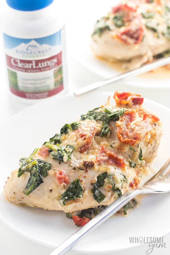 Creamy Crock Pot Chicken (Tuscan Style) - Wholesome Yum