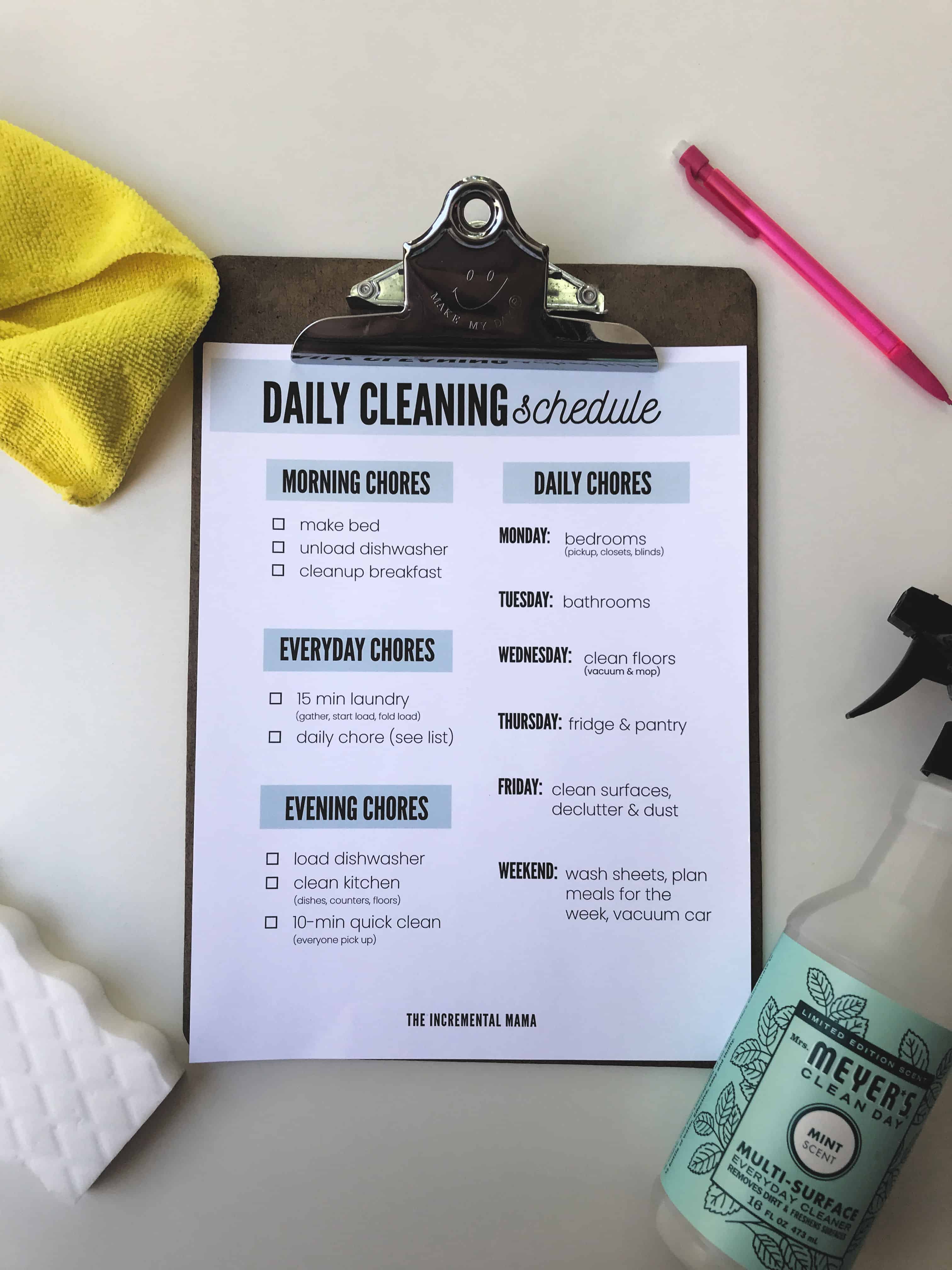 Simple Cleaning Routine Tips for Any Schedule - Clean Mama