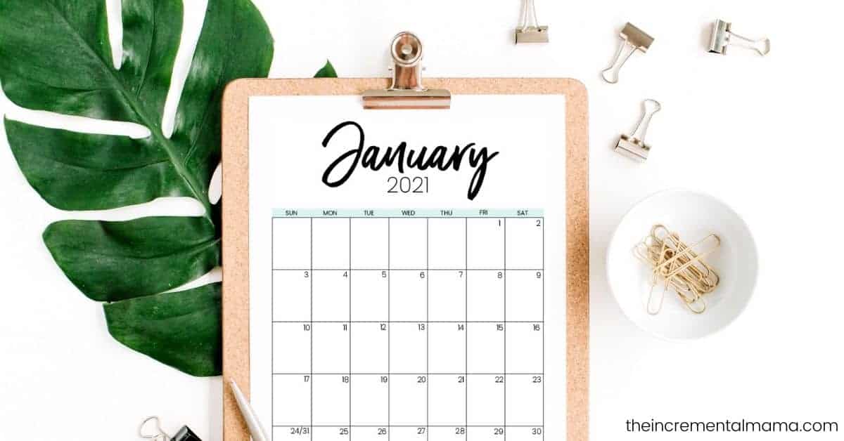 Cute 2021 Printable Calendar 12 Free Printables 3834