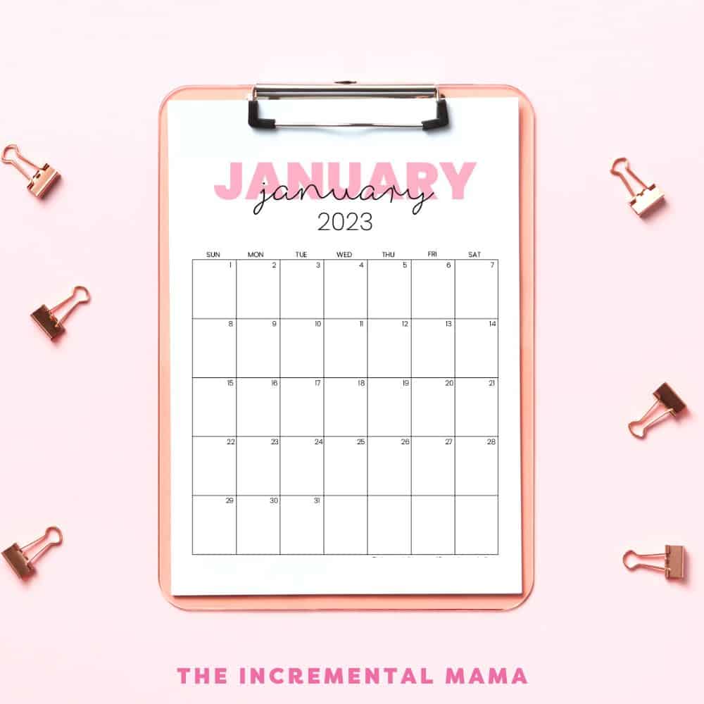 2023 Pink Calendar Printables Free PDFs To Get Organized