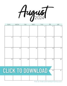 Free Printable Monthly Calendar 2024 - January to December - The ...