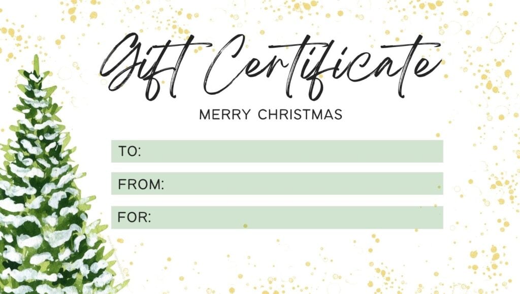 Printable Floral Gift Certificate Temp Graphic by SnapyBiz · Creative  Fabrica