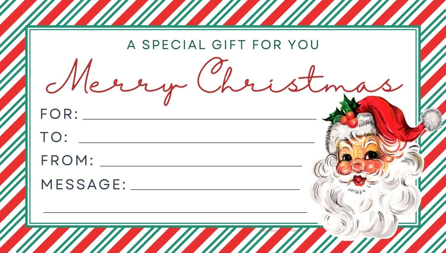 6 Free Printable Gift Certificate Templates for Christmas - The ...