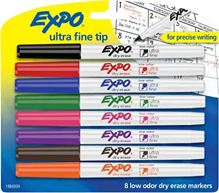 EXPO  Dry Erase Markers, Ultra Fine Tip