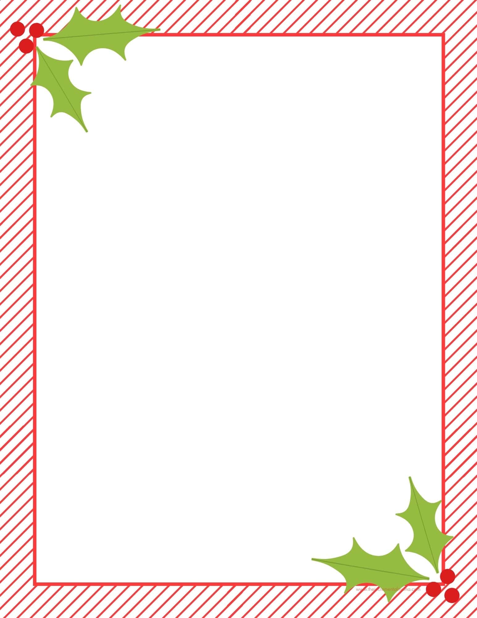 30+ Free Printable Christmas Border Printable Templates - The 