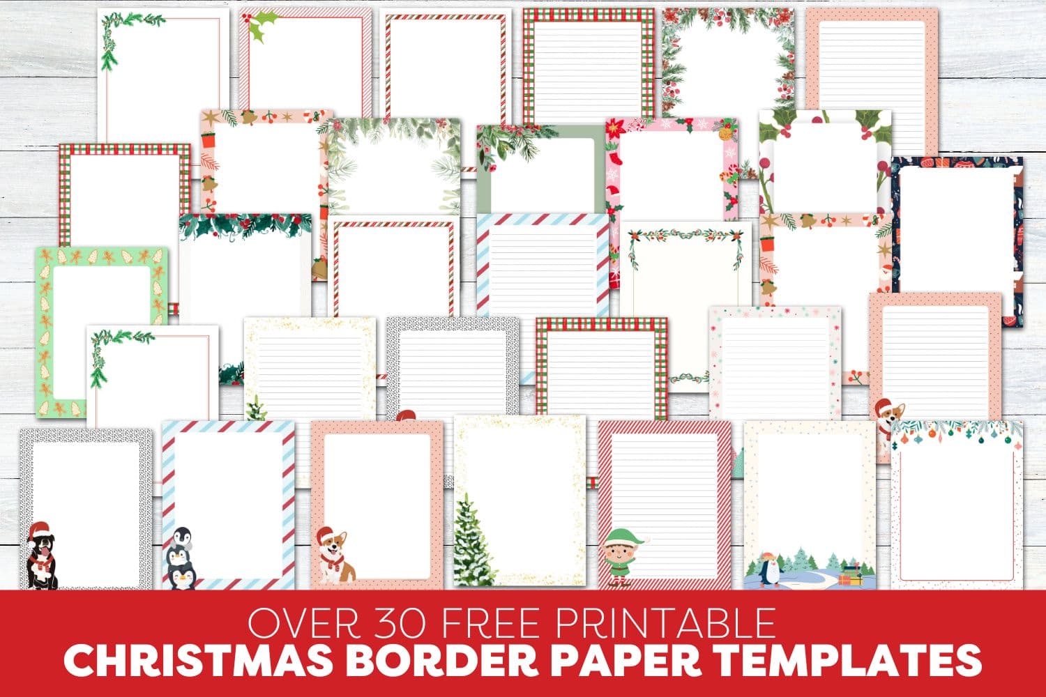 30 Free Printable Christmas Border Printable Templates The Incremental Mama