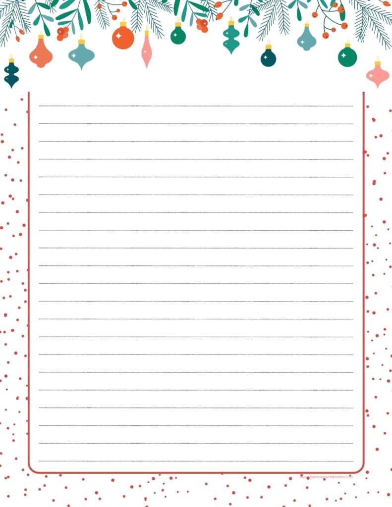30+ Free Printable Christmas Border Printable Templates - The Incremental Mama