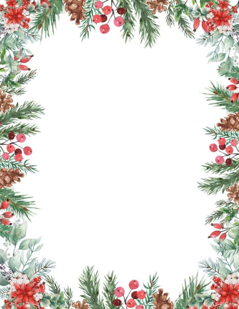 30 Free Printable Christmas Border Printable Templates The 30 Free Printable Christmas Border Printable Templates The