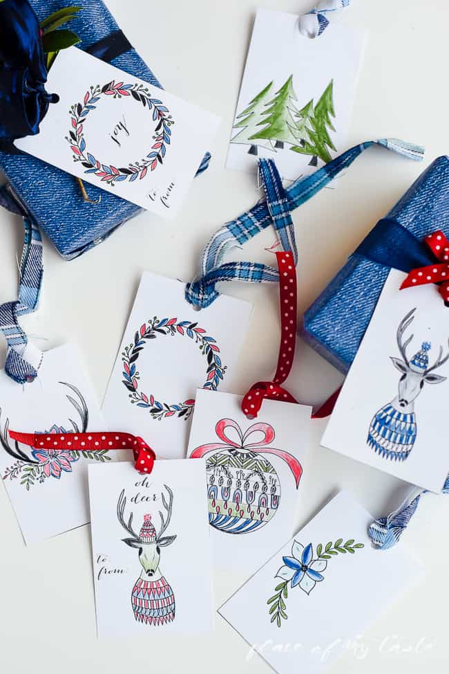 Christmas gift tags for kids