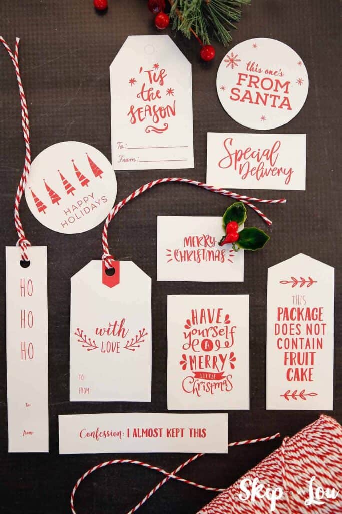 funny printable christmas tags