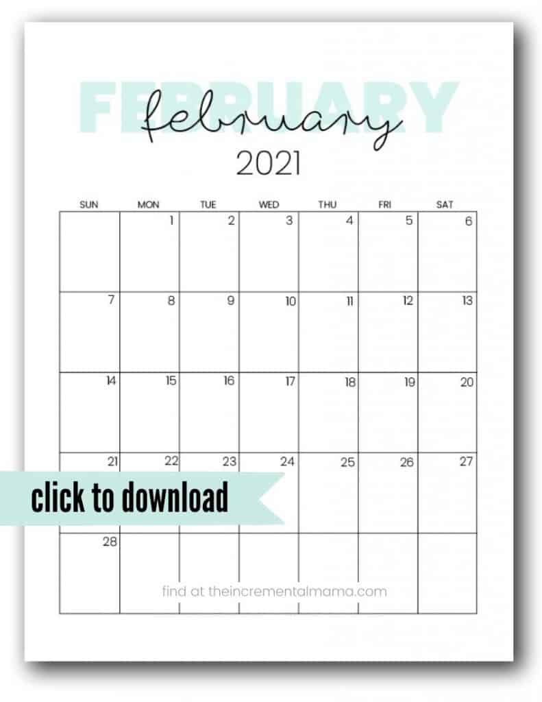 Cute 2021 Printable Calendar 12 Free Printables