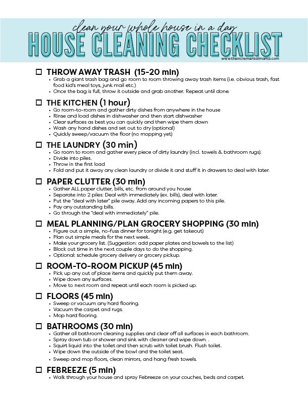 How to Quickly Clean Your House When it’s a Disgusting Mess