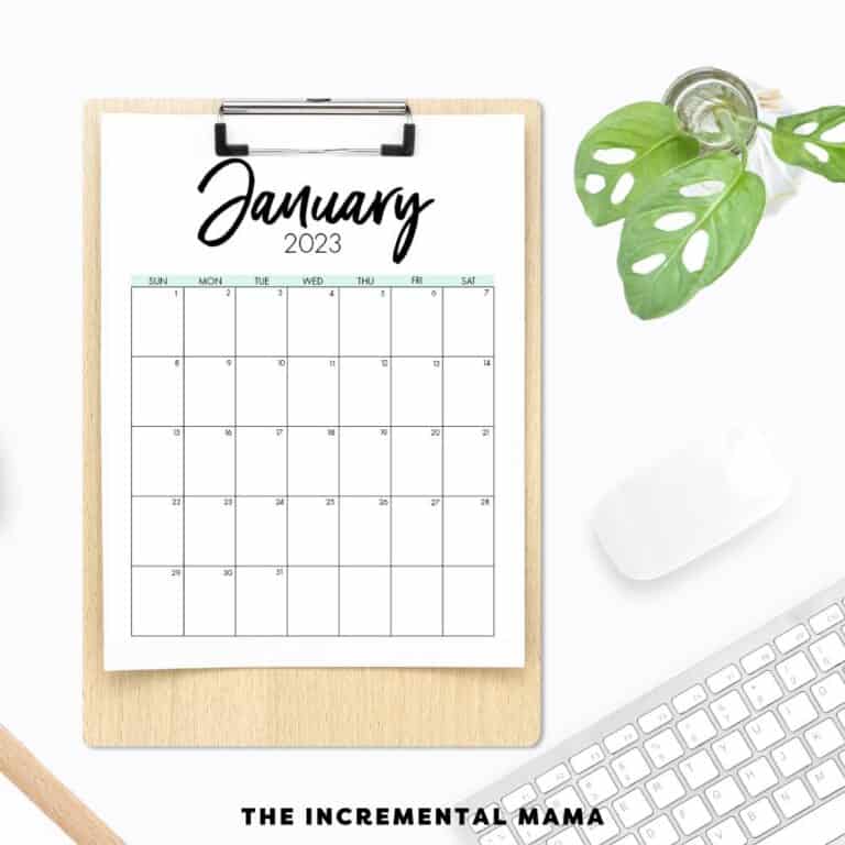 Cute 2023 Printable Calendar - 12 Free Printables To Get Organized