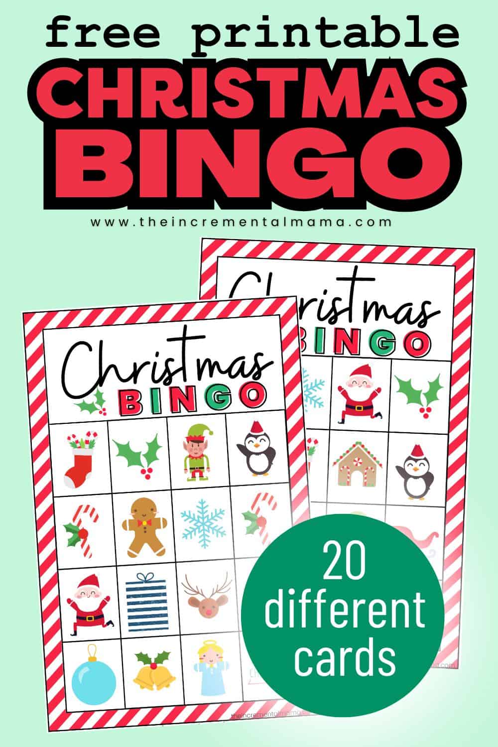 20 Free Printable Christmas Bingo Cards The Incremental Mama
