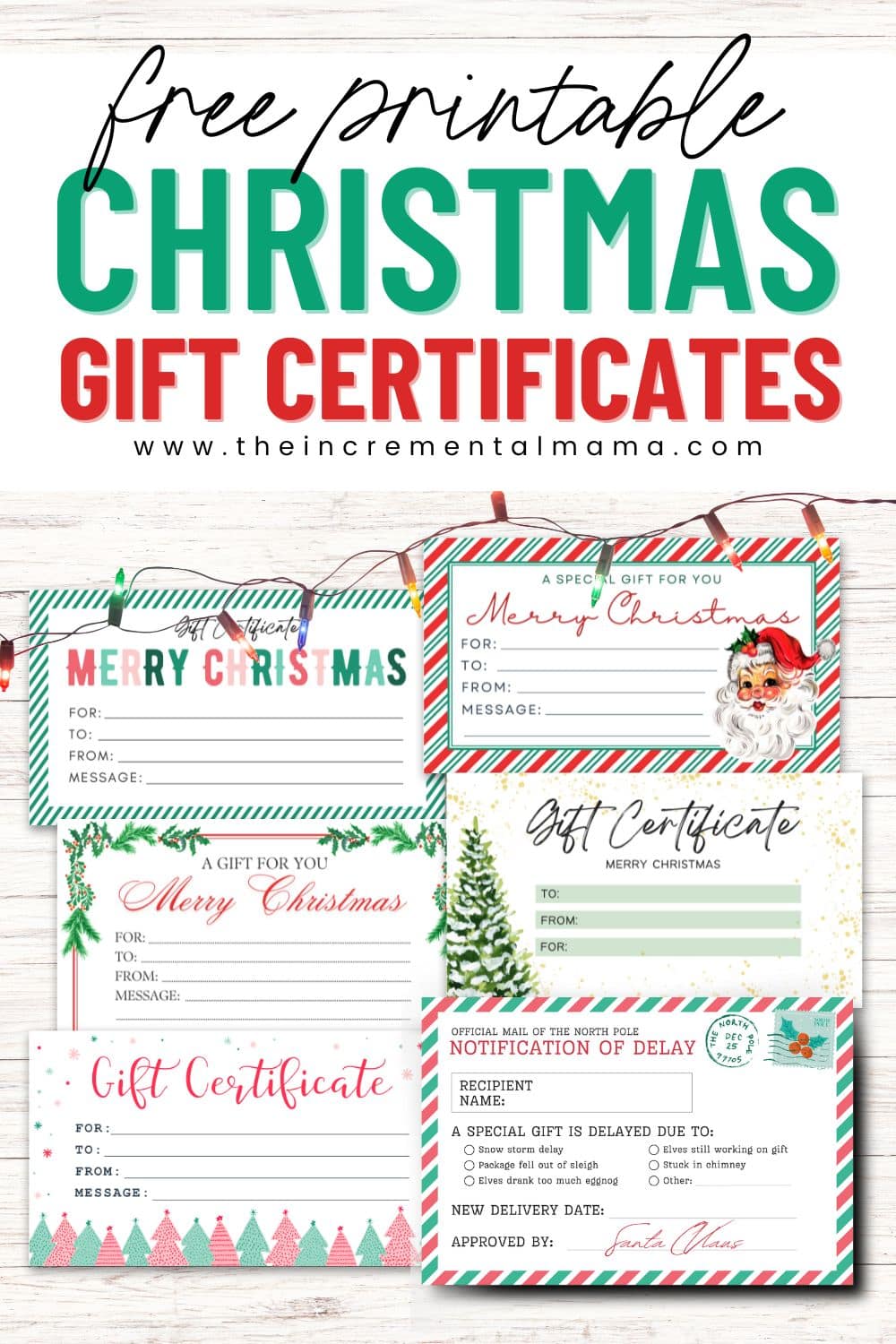 6 Free Printable Gift Certificate Templates for Christmas - The ...