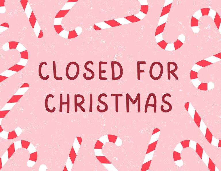 12 Free Printable Closed for Christmas Sign Templates - The Incremental ...