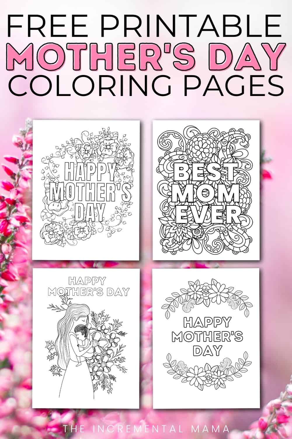 Free Happy Mother's Day Coloring Pages Printable