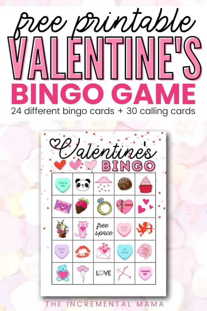 Free Valentine's Bingo Printables (24 cards) The Incremental Mama