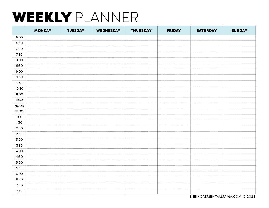 Free Daily & Weekly Planning Printable PDFs to Organize Life - The ...