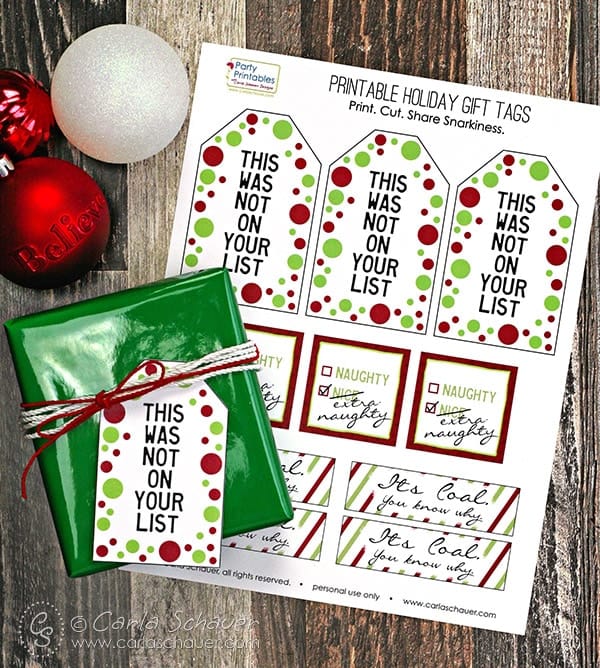 Christmas Gift Tags - Free Printable! - Loving Our Messy