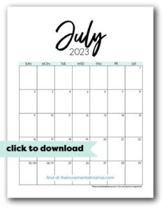Free Printable 2023 Calendar Printable PDF Template