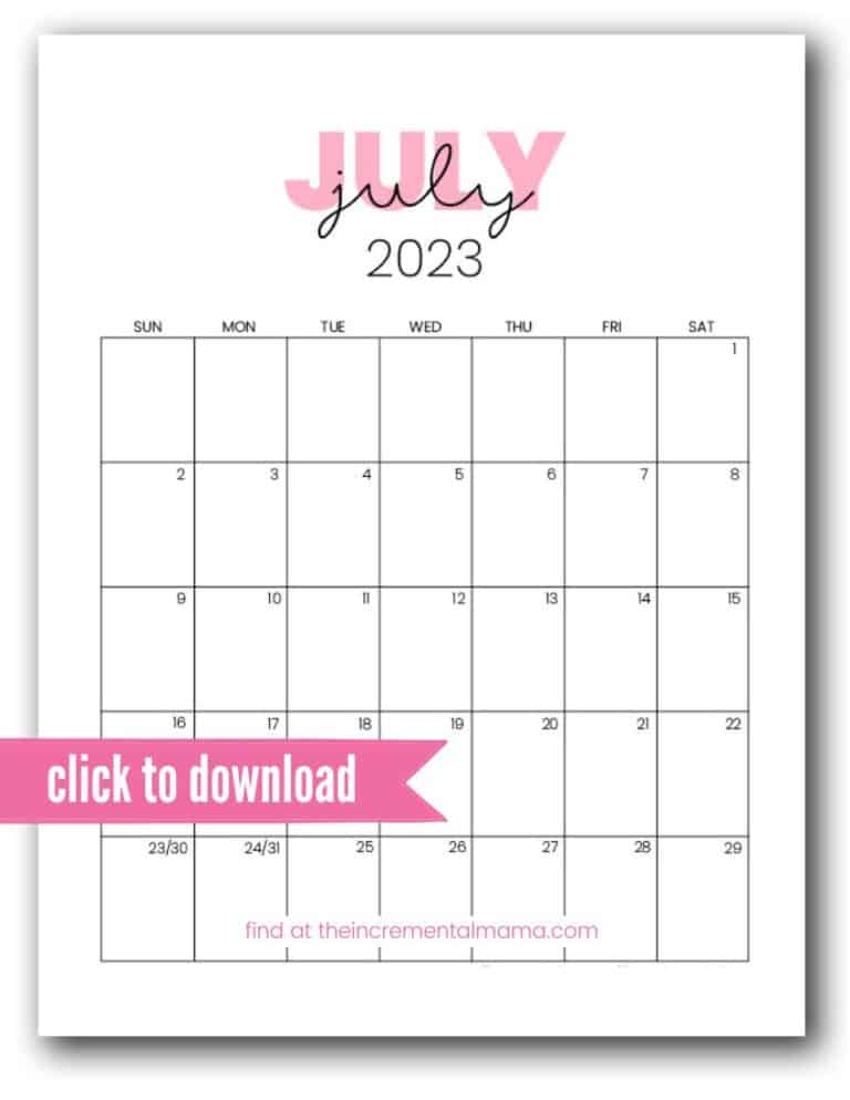 2023 Pink Calendar Printables Free Pdfs To Get Organized 4554
