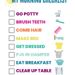 Morning Routine Checklist for Kids