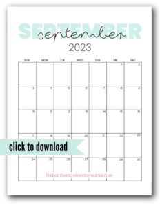 Cute 2023 Printable Calendar - 12 Free Printables to Get Organized