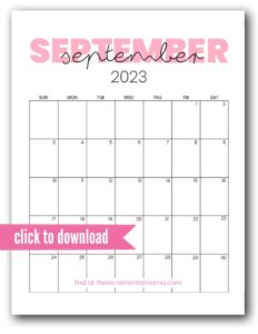 2023 Pink Calendar Printables - Free PDFs To Get Organized