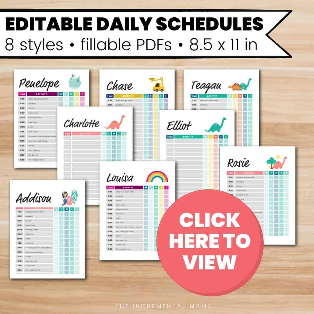 pdf infant daily schedule