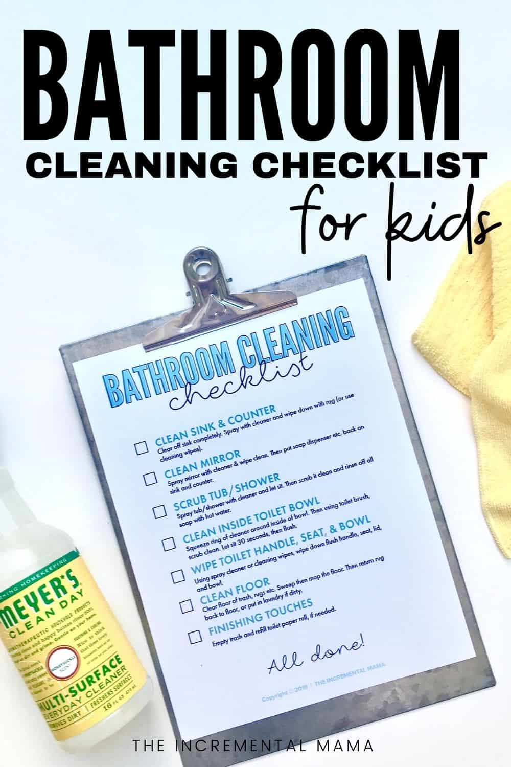 pdf checklist for bathroom cleaning