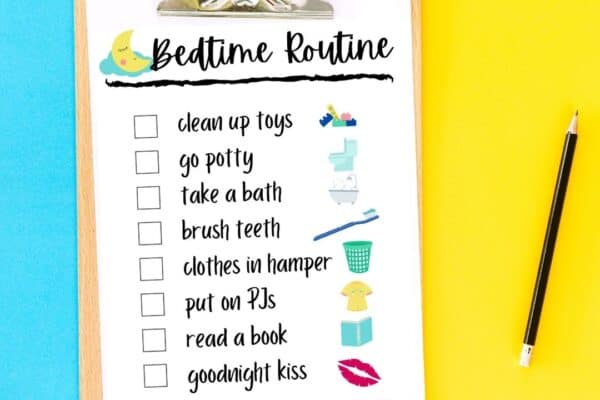 free bedtime routine charts for kids