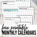 free blank monthly calendar template pdf the incremental mama