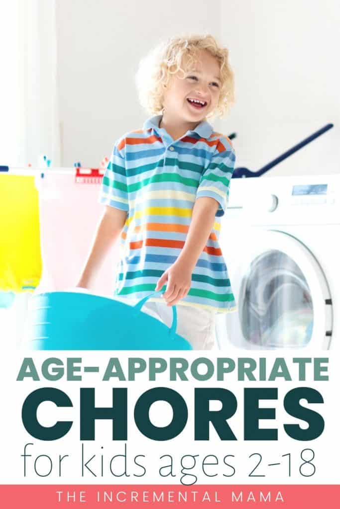 Printable Chore Chart by Age - The Incremental Mama