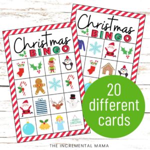 20 Free Printable Christmas Bingo Cards - The Incremental Mama