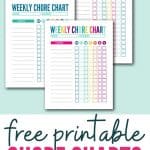 Free printable chore chart template