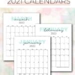 cute 2022 printable calendar 12 free printables to get