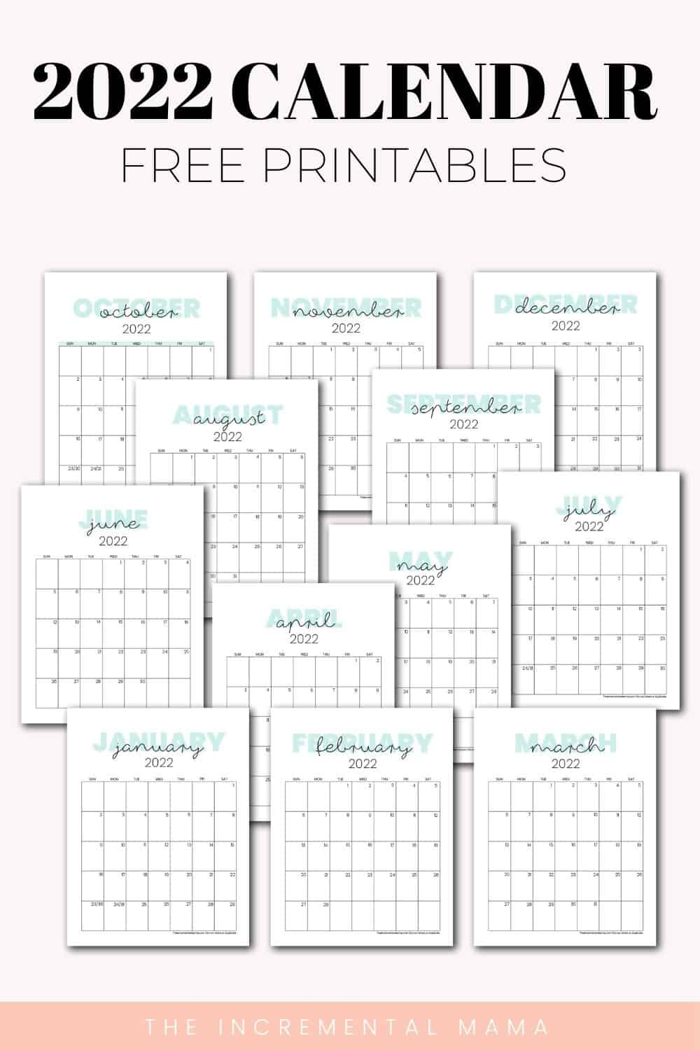 Printable Calendar 2022 Cute Printable World Holiday