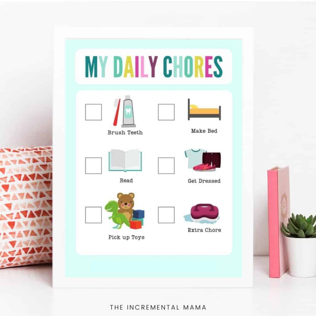 Chore charts with pictures