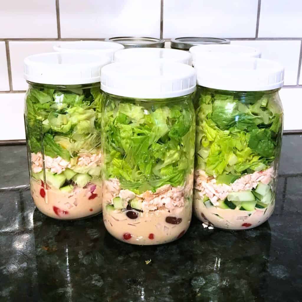 healthy meal prep salads