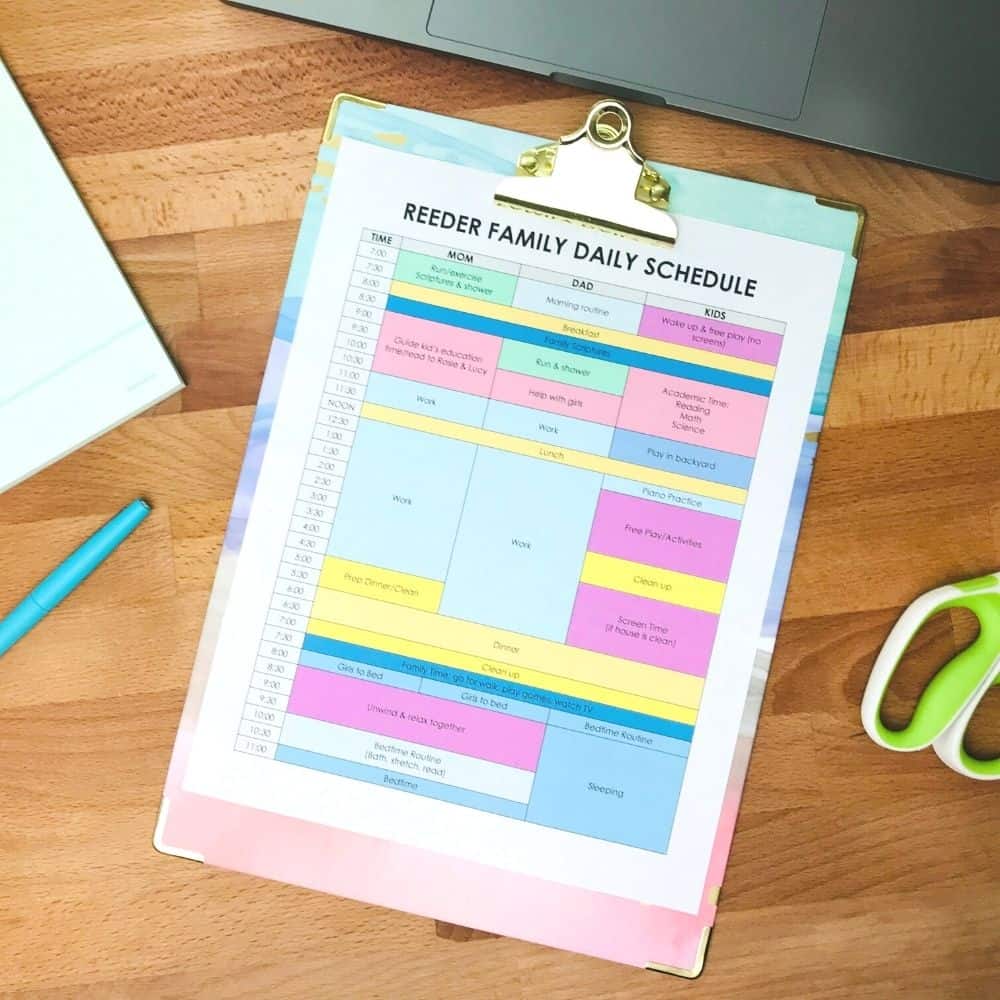 How to Create a Realistic Schedule for Your Family