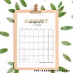 august 2026 calendar PDF