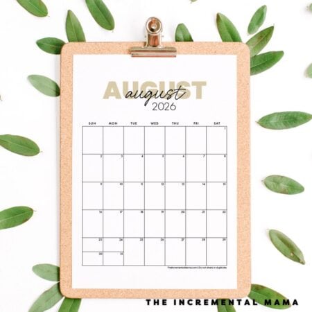 august 2026 calendar PDF