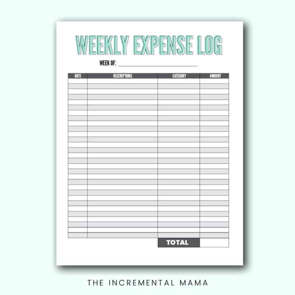 Weekly Expense PDF