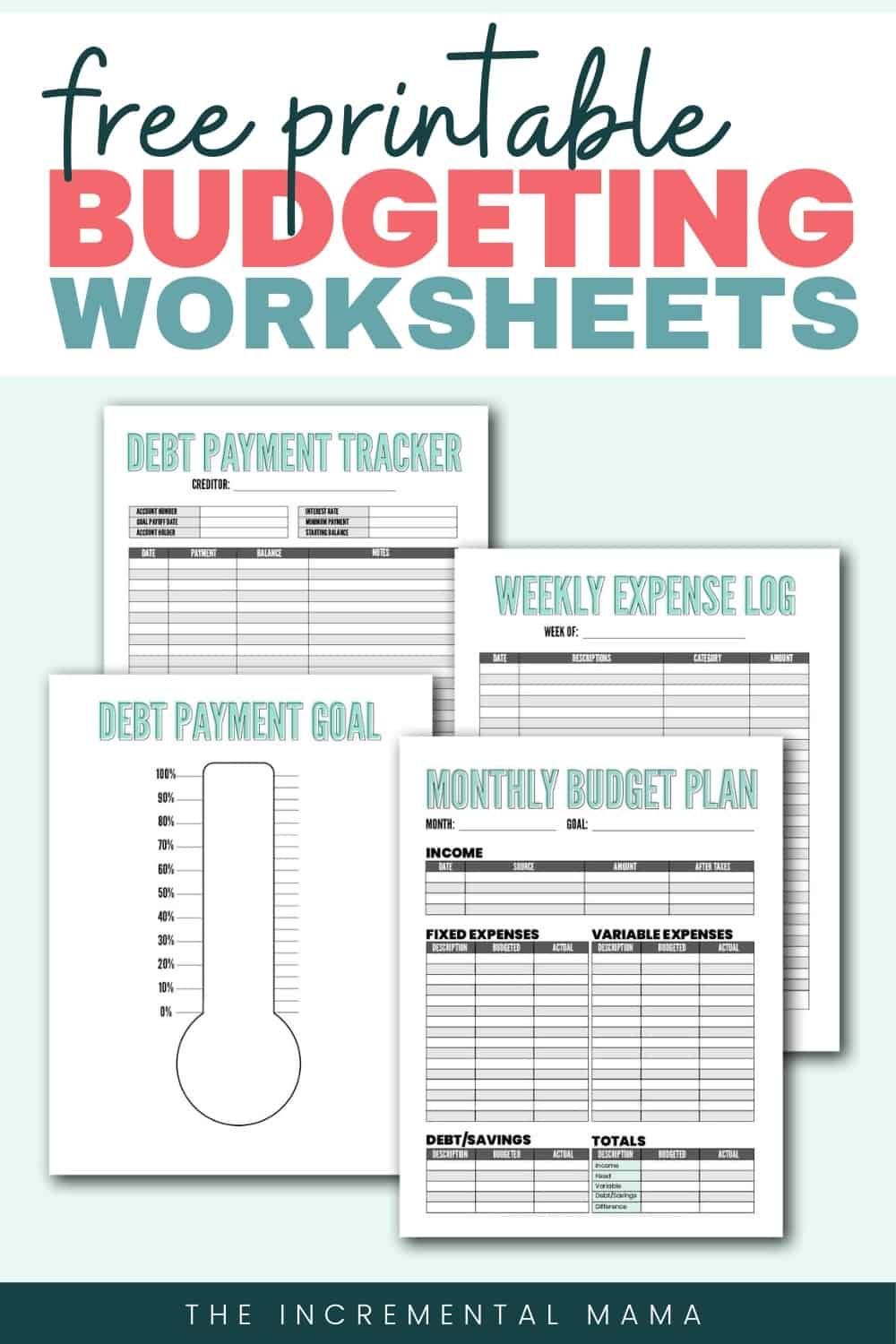 Free Printable Budget Worksheet Free Organizing Printables – NBKomputer