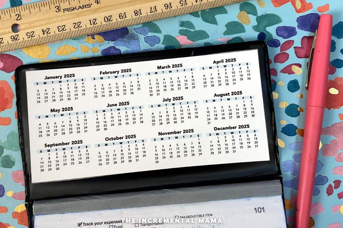 Printable Checkbook Calendar 2025 2025 2025 Printable Lesli Noellyn