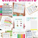 weekly chore chart editable