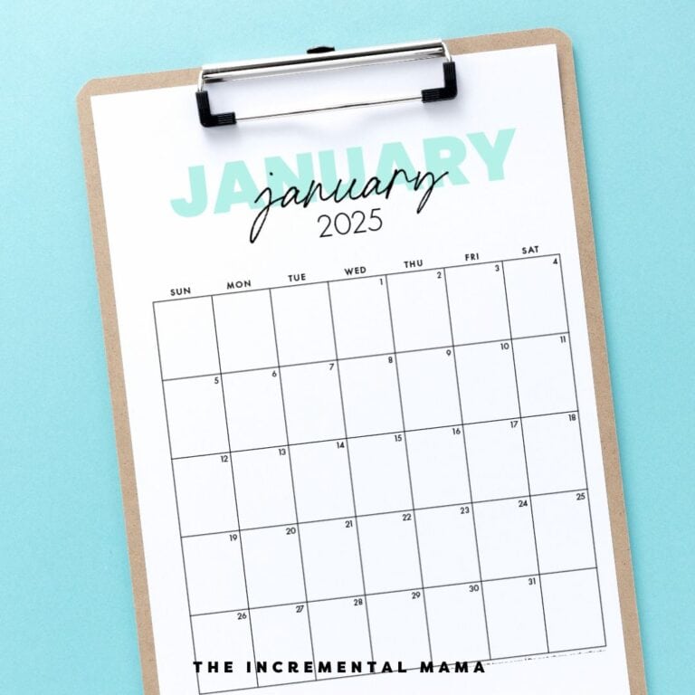 Free 2025 Monthly Calendar Template - January to December